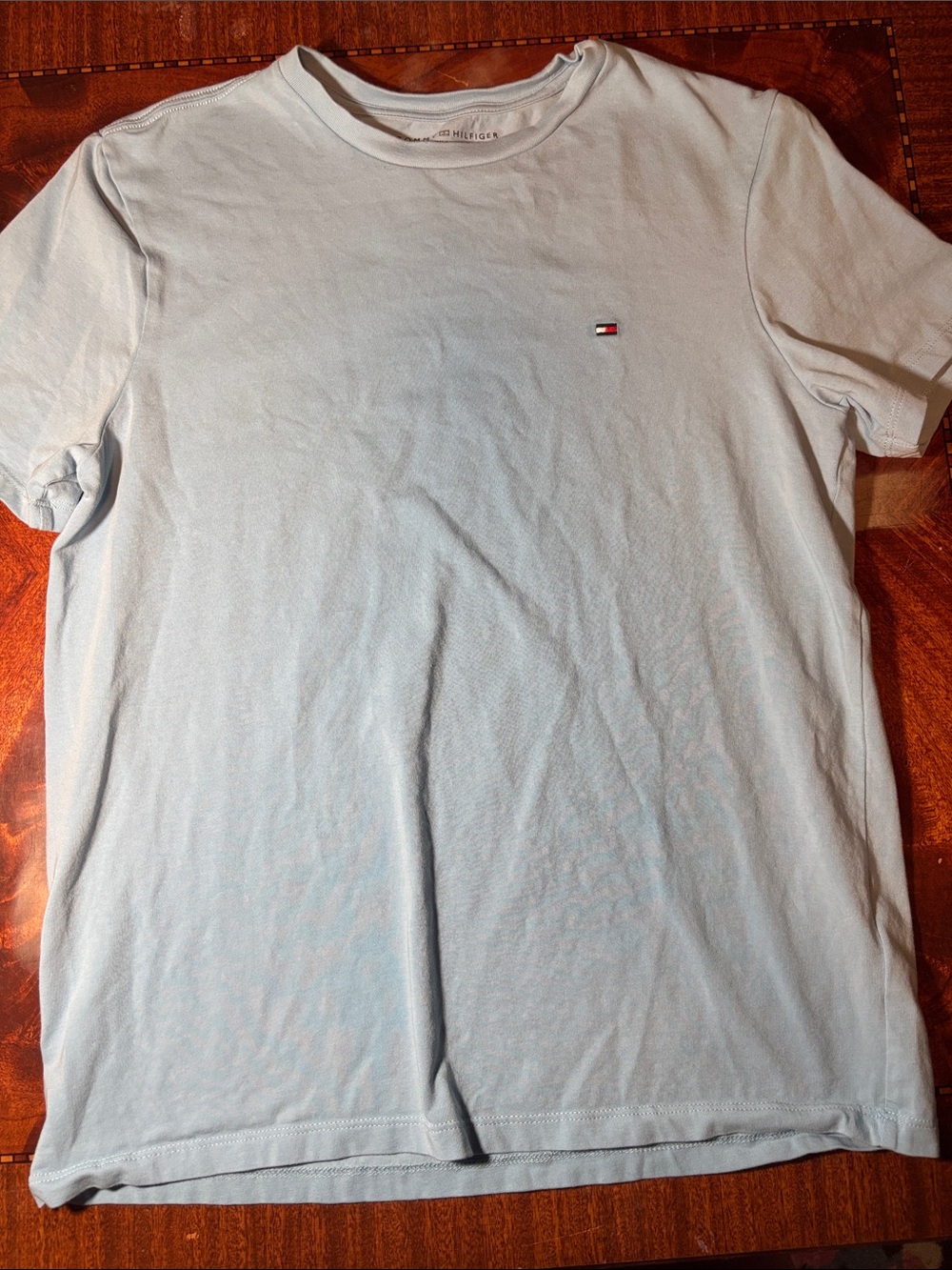 Tommy Hilfiger Light Blue Crew Neck Short Sleeve Tee